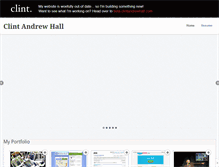 Tablet Screenshot of clintandrewhall.com